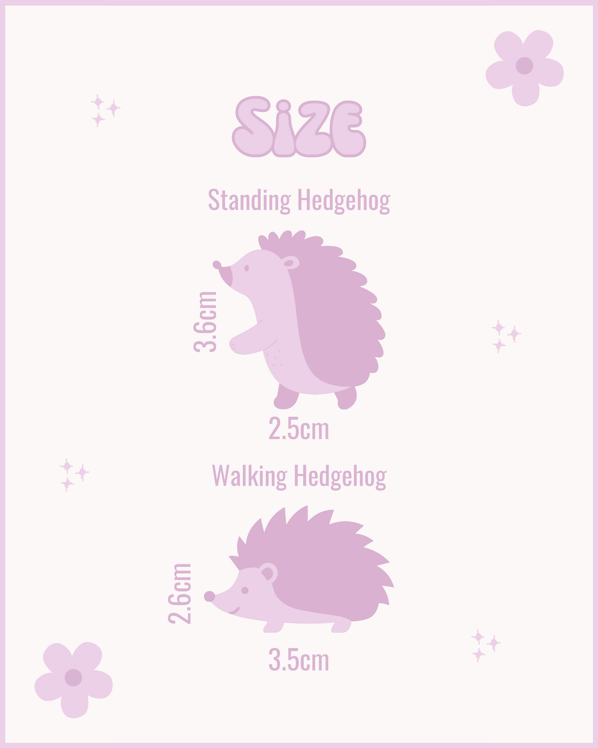 Hedgehog Resin ID Dog Tag / Pet Tag / Keyring
