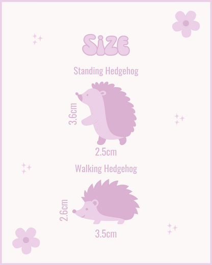Hedgehog Resin ID Dog Tag / Pet Tag / Keyring