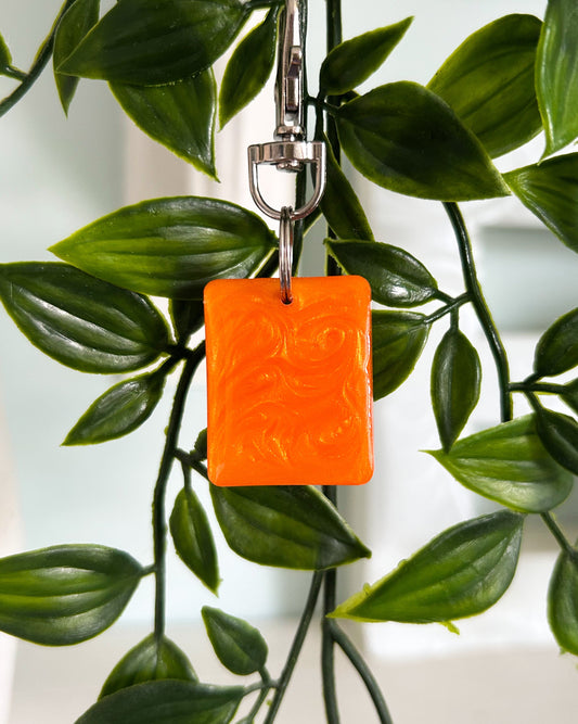 Rectangle Resin ID Dog Tag / Pet Tag / Keyring