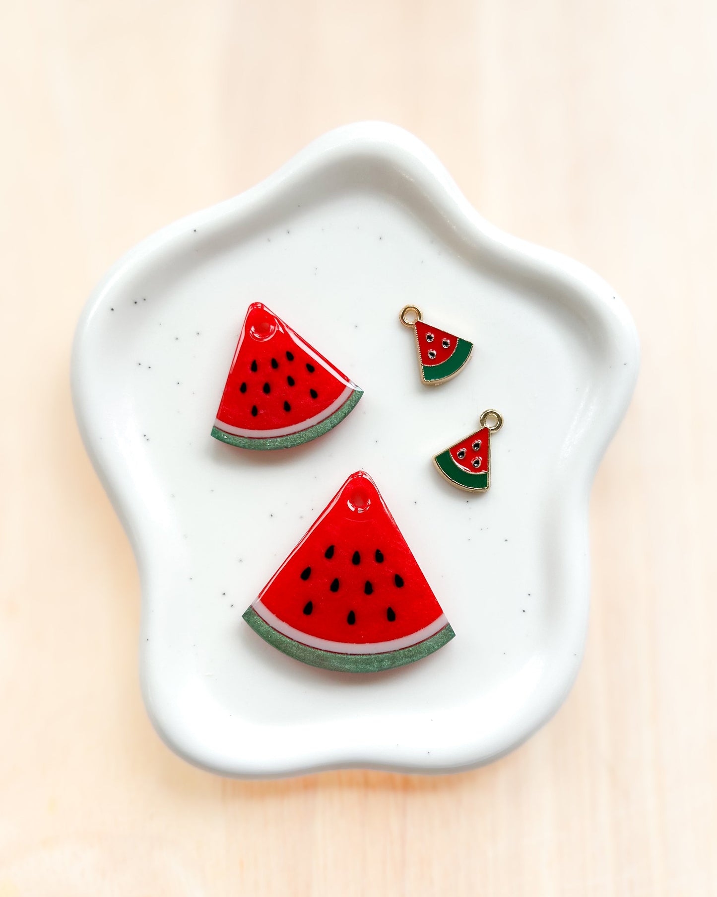 Watermelon Resin ID Dog Tag / Pet Tag / Keyring