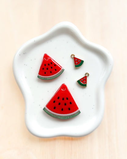 Watermelon Resin ID Dog Tag / Pet Tag / Keyring