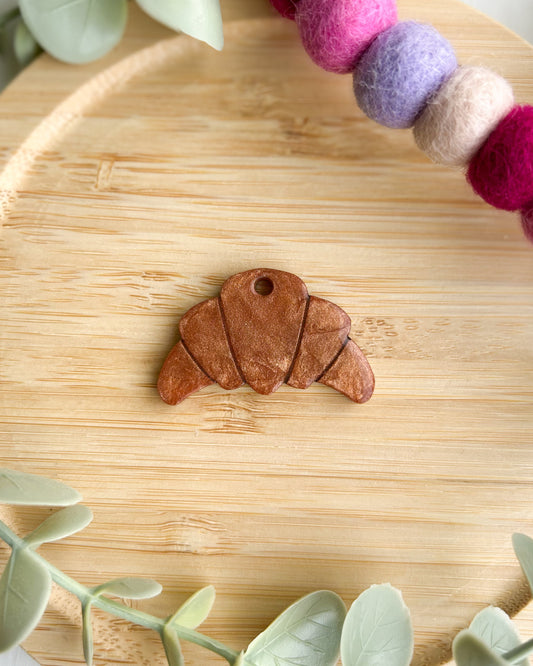 Croissant Resin ID Dog Tag / Pet Tag / Keyring