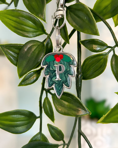 Holly Leaf Resin ID Dog Tag / Pet Tag / Keyring