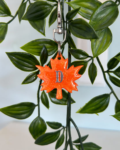 Maple Leaf Resin ID Dog Tag / Pet Tag / Keyring