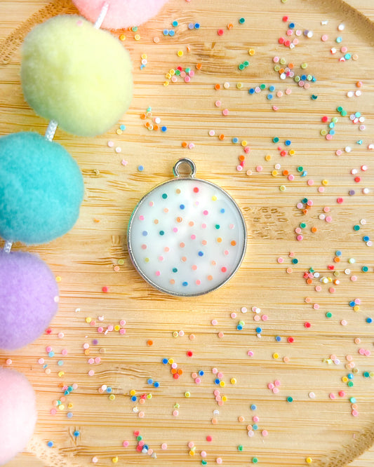 Confetti Resin ID Dog Tag / Pet Tag / Keyring