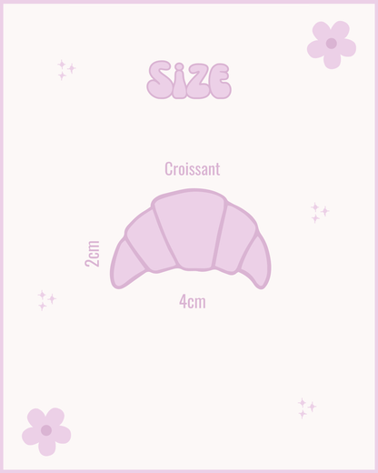 Croissant Resin ID Dog Tag / Pet Tag / Keyring