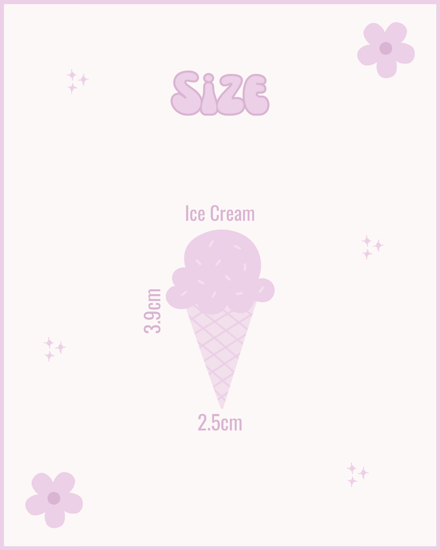 Ice Cream Resin ID Dog Tag / Pet Tag / Keyring
