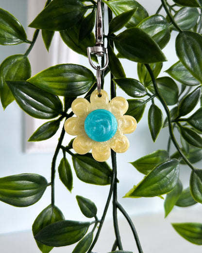 Sunshine Meadow Flower Resin ID Dog Tag / Pet Tag / Keyring