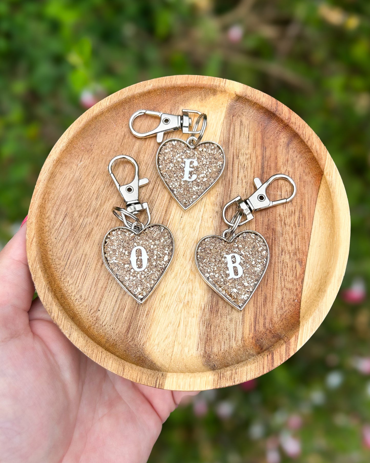 Crushed Metal Bezel Resin ID Dog Tag / Pet Tag / Keyring
