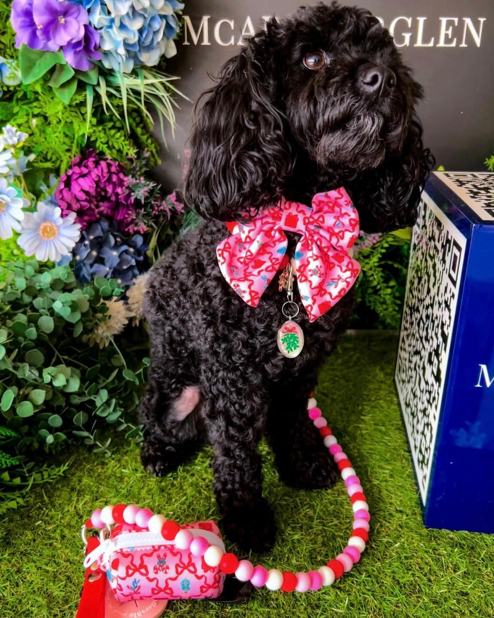 Mistletoe Resin ID Dog Tag / Pet Tag / Keyring