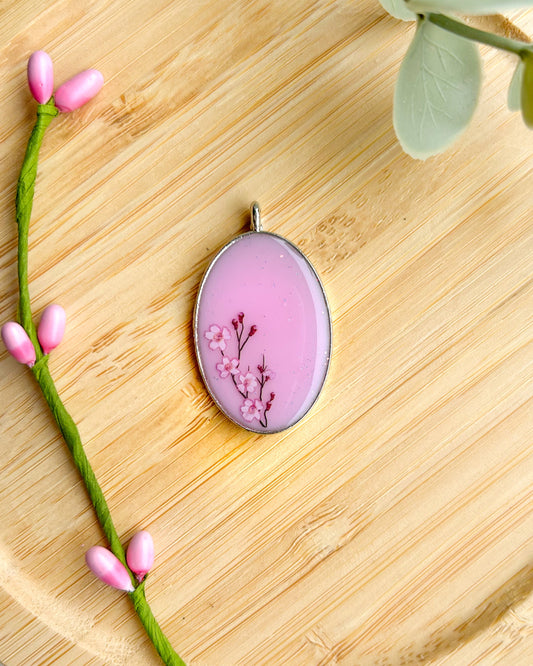 Blossom Resin ID Dog Tag / Pet Tag / Keyring