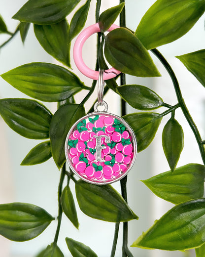 Cherry Sprinkle Resin ID Dog Tag / Pet Tag / Keyring