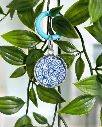 Blueberry Sprinkle Resin ID Dog Tag / Pet Tag / Keyring