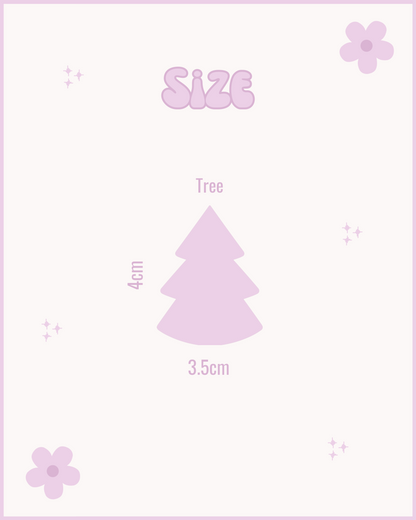 Christmas Tree Resin ID Dog Tag / Pet Tag / Keyring