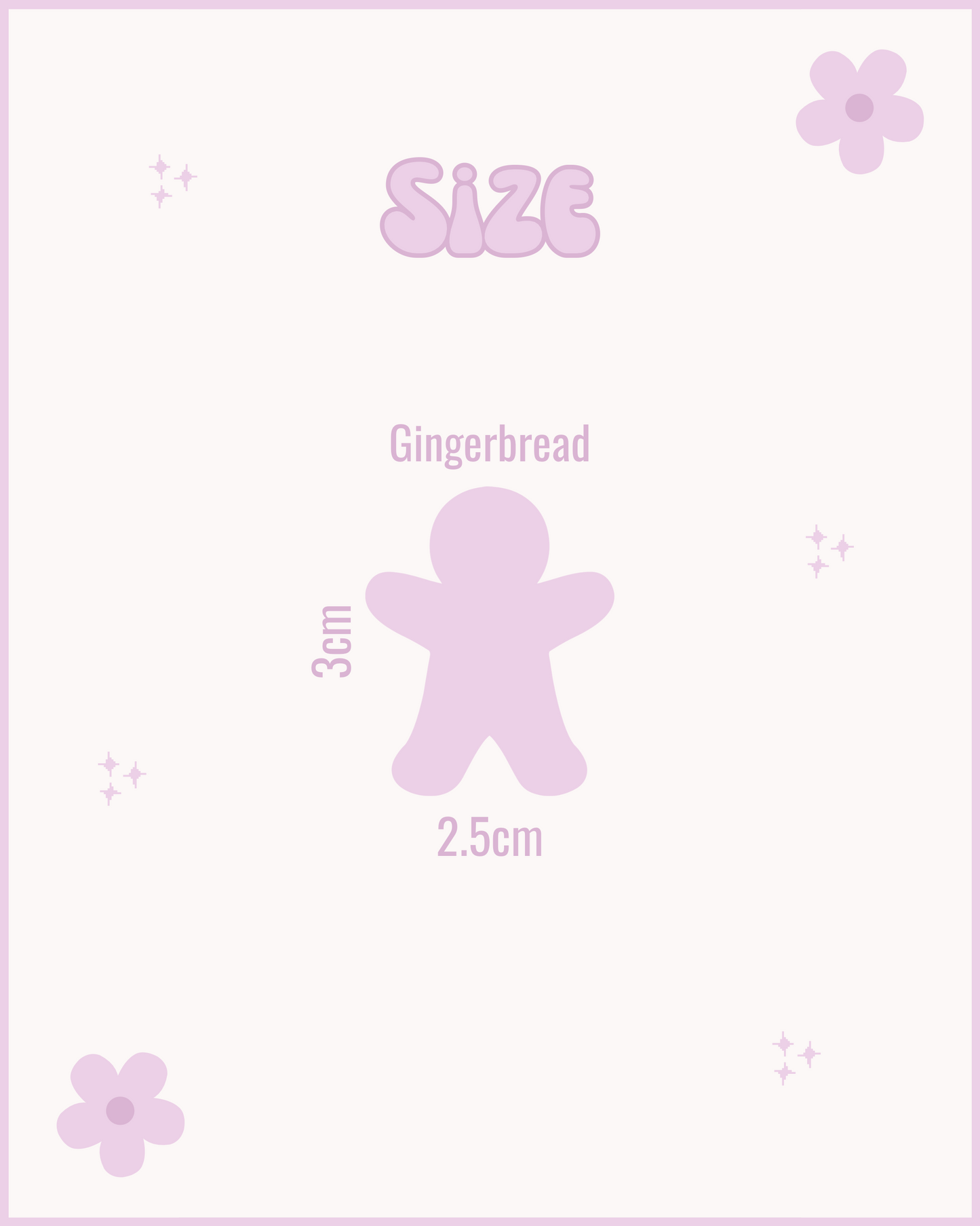 Gingerbread Man / Lady Resin ID Dog Tag / Pet Tag / Keyring