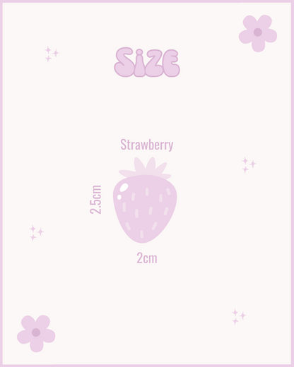 Strawberry Resin ID Dog Tag / Pet Tag / Keyring