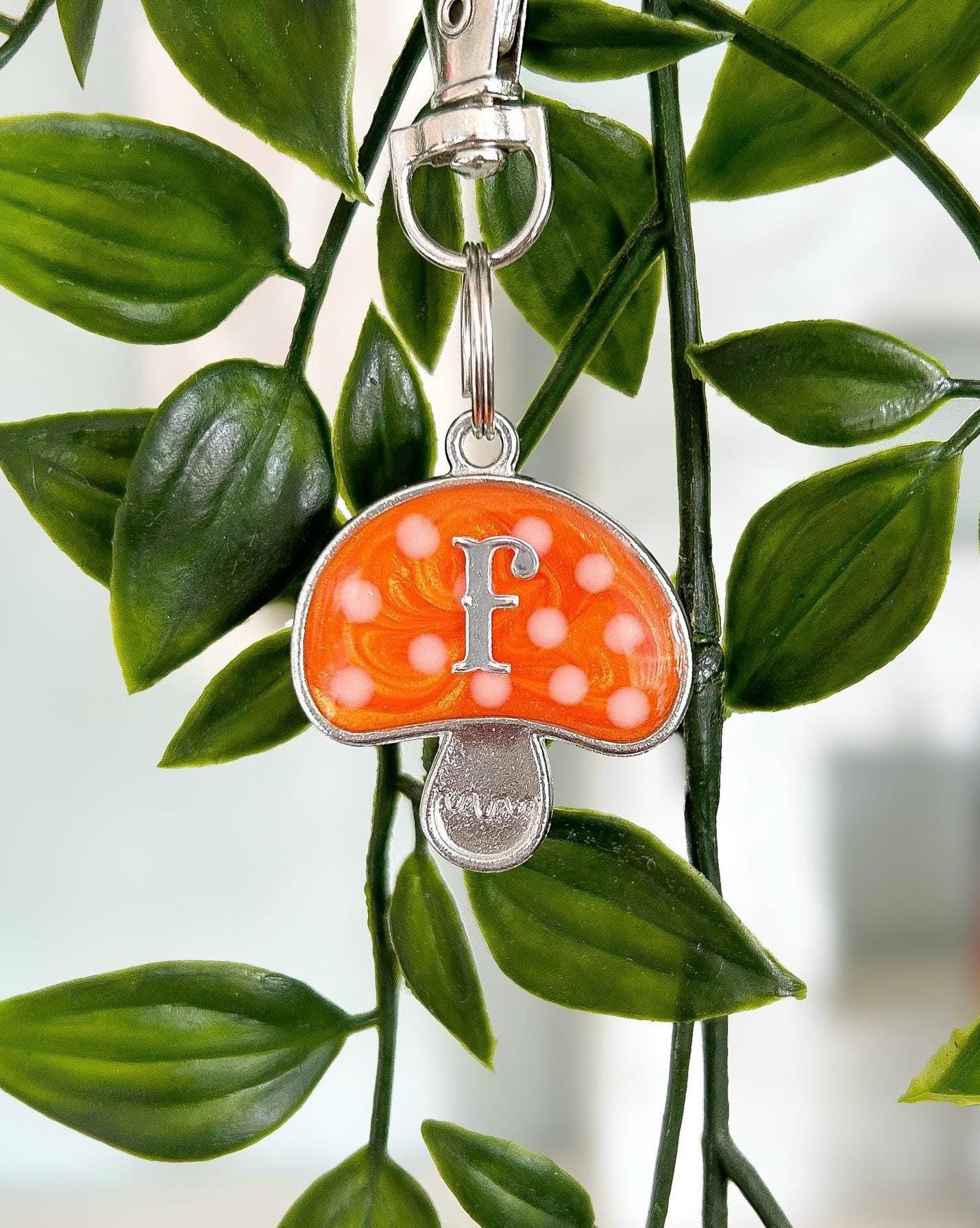 Mushroom Resin ID Dog Tag / Pet Tag / Keyring