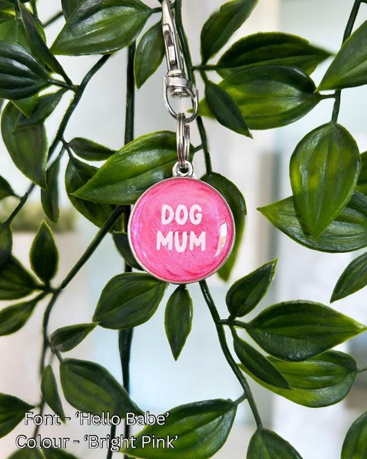 Dog Mum/Dad Resin Keyring