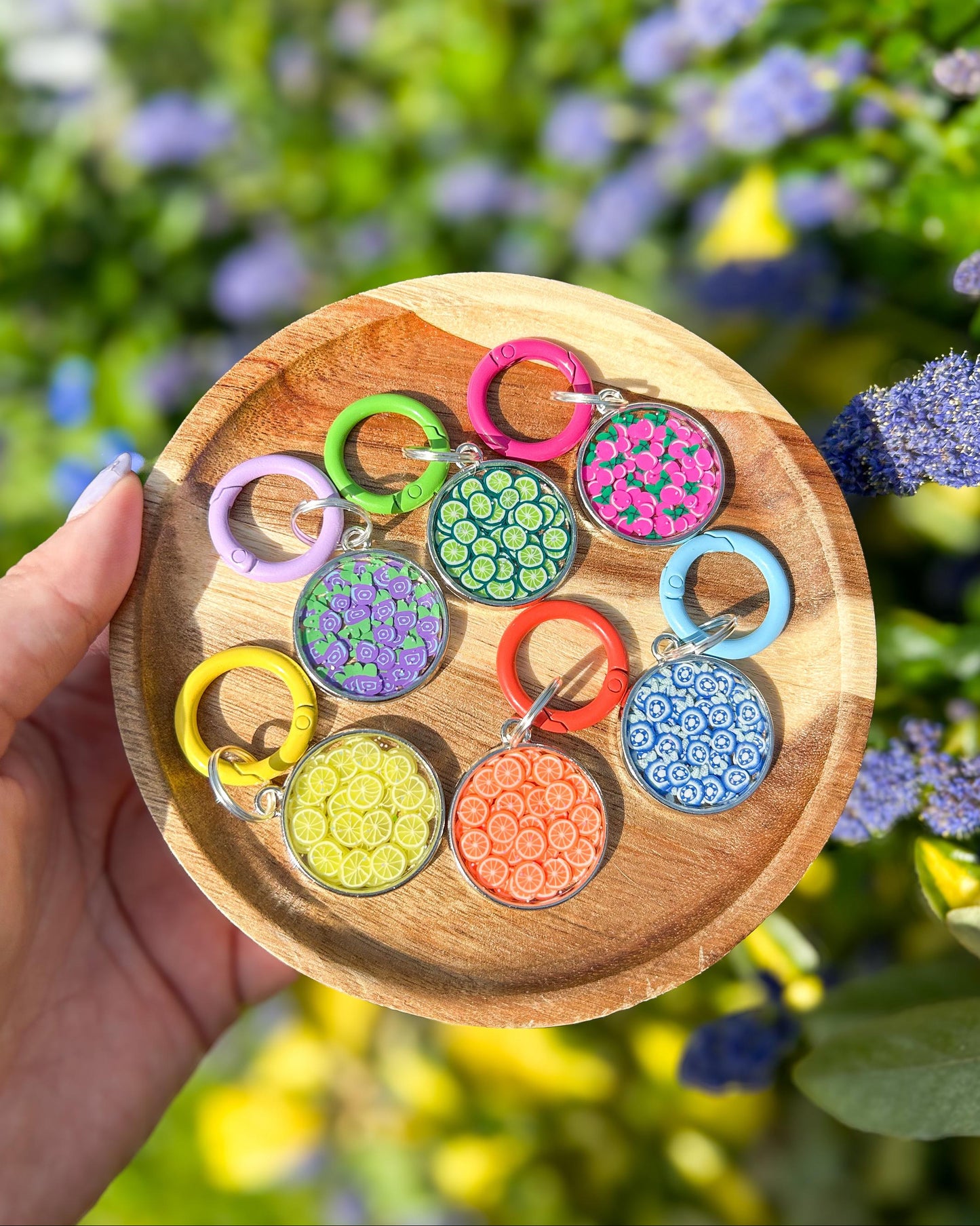 Fruity Resin ID Dog Tag / Pet Tag / Keyring