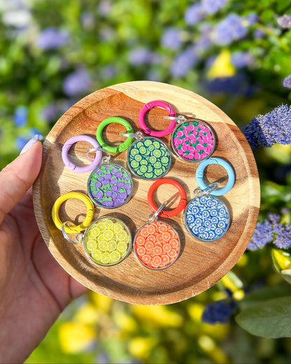 Fruity Resin ID Dog Tag / Pet Tag / Keyring